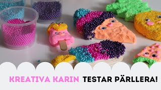 PYSSEL! Kreativa Karin (och Lena) testar pärllera från Panduro. SLAJM med pärlor!