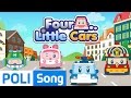 Four little cars | Robocar Poli Educational Nursery Rhymes