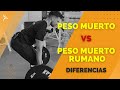 DIFERENCIAS  entre PESO MUERTO CONVENCIONAL Y RUMANO | Técnica peso muerto