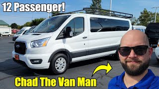 Seats 12 Passenger! 2021 Ford Transit T-350 Passenger Van | Chad The Van Man