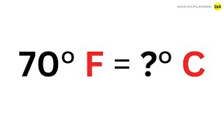 What is 70 degrees Fahrenheit in Celsius ? - QnA Explained