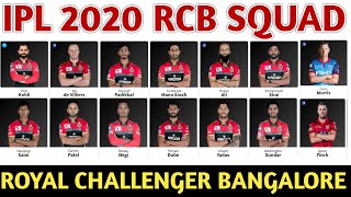 IPL 2020 Royal Challengers Bangalore Team Squad | RCB Confirmed & Final Squad | RCB Players List