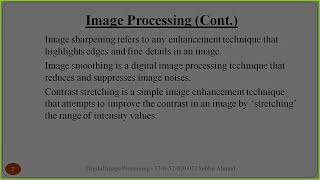 My First Presentation | Digital Image Processing | Presentation | Microsoft Office PowerPoint 2007
