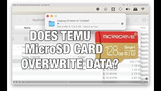 Does the Temu 128GB MicroSD Card Overwrite Data?