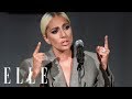 Lady Gaga's Emotional Speech on Surviving Sexual Assault and Mental Health | ELLE
