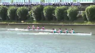 【ボート】第36回全日本軽量級選手権 117 M4X FinalB 36th AllJapan Lightweight Regatta