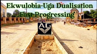 Ekwulobia - Uga Section of Road Dualisation Fast Progressing