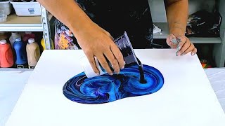 Paint and Water Only! ~ Using Very Thin Acrylic Paint to Create Beautiful Fluid Abstract Art
