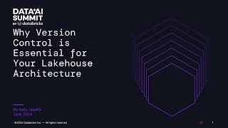Sponsored by: lakeFS | Why Version Control is Essential for Your Lakehouse Architecture