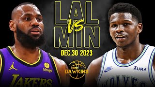Los Angeles Lakers vs Minnesota Timberwolves  Game Highlights | December 30, 202