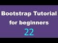 Bootstrap Tutorial for Beginners - 22 - Collapse navbar