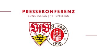 Pressekonferenz vor VfB Stuttgart - FC St. Pauli