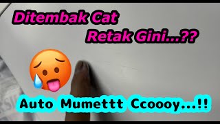 “DITEMBAK CAT MALAH RETAK” 😥 Drama Bikin Rapi Bumper Honda Jazz GE-8 [Part-2]