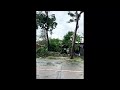 flooded streets in aftermath of typhoon rai