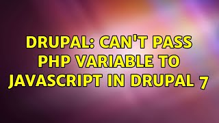 Drupal: Can't pass php variable to javascript in Drupal 7