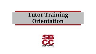Tutor Orientation Video