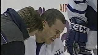 Gary Roberts vs Todd Harvey \u0026 Brad Stuart hit on Alexander Mogilny