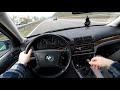 bmw e39 520i top speed test drive on autobahn absolut autobahn