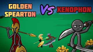 Golden Spearton VS New Unit General Xenophon! Stick War Legacy Mod Menu New Update Epic Funny Battle