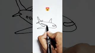 "easy airplane drawing"/#shorts #airplane #drawing