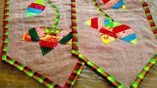 Lovely table runner made from an old rice sack || পুরাতন চালের বস্তা দিয়ে সুন্দর টেবিল রানার ||