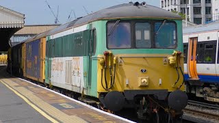 GBRf 73202 (Ex Southern) + 73141 \u0026 Freightliner 66511 Departs Clapham Junction For Hoo Junction