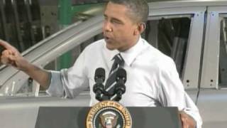 President Obama Visits US Auto Plants in Detroit, Michigan