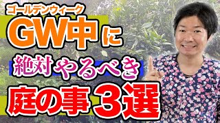 【必見！】GWに絶対にやった方が良い庭の事「3選」【庭師が解説】