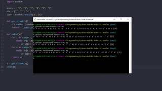 Python Rubik's Cube scrambler [UPDATED]