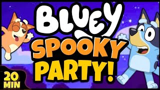 Bluey Brain Break Party | Freeze Dance & Chase | Halloween | Just Dance | Bluey Brain Breaks