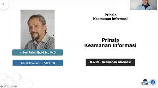 II3230 - Keamanan Informasi - 02 Prinsip-prinsip Keamanan (section 1)