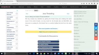 How to debug and analyse Thread deadlock? | javapedia.net