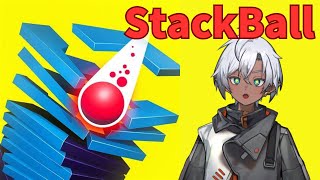 【StackBall】スタックボールでポコポコ頭の体操 #stackball #shorts #縦型配信