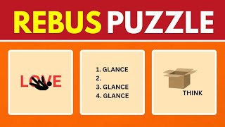 TEST YOUR IQ Through Rebus Puzzles Quiz