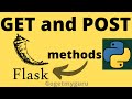 Python Flask Tutorial for Beginners | Get and Post Methods