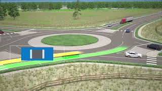 Navigating a 2 Lane Roundabout