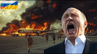 28 MINUTES AGO! Hell in Russian airports, 15 Tu-95 bombers destroyed by NATO and Ukraine