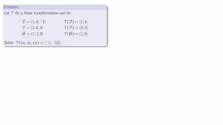 Solution: Linear Transformations 1