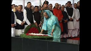 মুজিবনগর দিবসে জাতির পিতার প্রতিকৃতিতে প্রধানমন্ত্রীর শ্রদ্ধা | Mujibnagar Day | Somoy TV