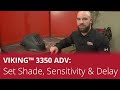 How to Set and Adjust Shade, Sensitivity & Delay on the VIKING™ 3350 ADV Welding Helmet