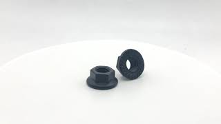 DIN/ASTM/GB Carbon steel black oxide Hexagon Nuts Serrated Flange Hex Lock Nuts