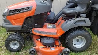 Husqvarna mower deck removal ( Model  YTH 24V48 )