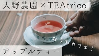 【おうちカフェ】大野農園×TEAtricoのアップルティー