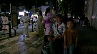 【JAPAN 4K】Walk back to Kitasenju station after fireworks show【TOKYO 東京】