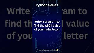 Answer the Question?? #beginnercoding #codingtutorial #python #programming  #codingchallenge