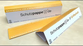 Schutzpappe Griffschutz für Einkaufswagen