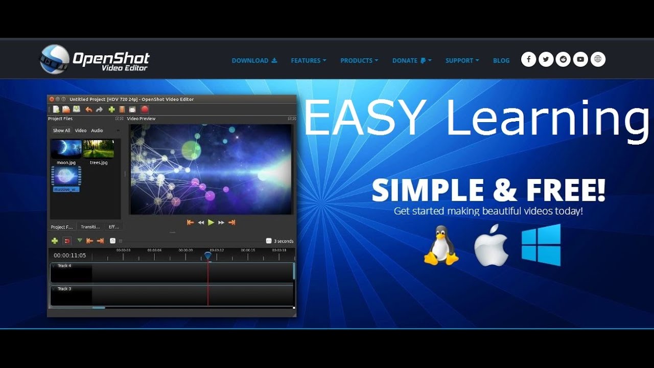 Beginners OpenShot Video Editor Tutorial | FREE Video Editors. - YouTube