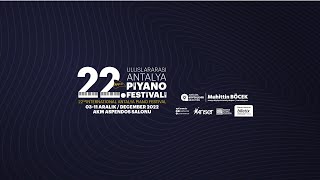 22’nci Uluslararası Antalya Piyano Festivali’miz başlıyor