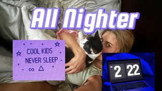 PULLING AN ALL NIGHTER || Angelina Baby