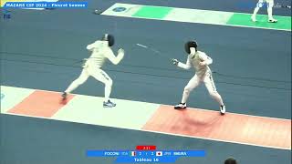 Paris World Cup 2024 SMF - L16 - Alessio Foconi ITA v Iimura Kazuki JPN